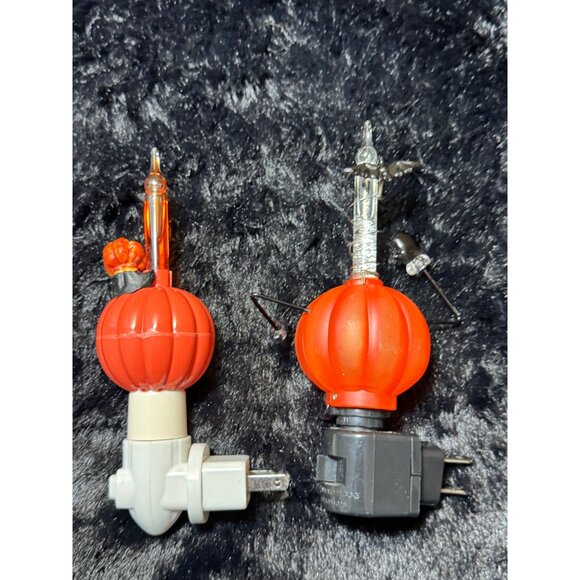 Vintage Halloween Northlight Jack-O-Lantern Bubble Night Lights - Set Of 2 - Picture 4 of 8